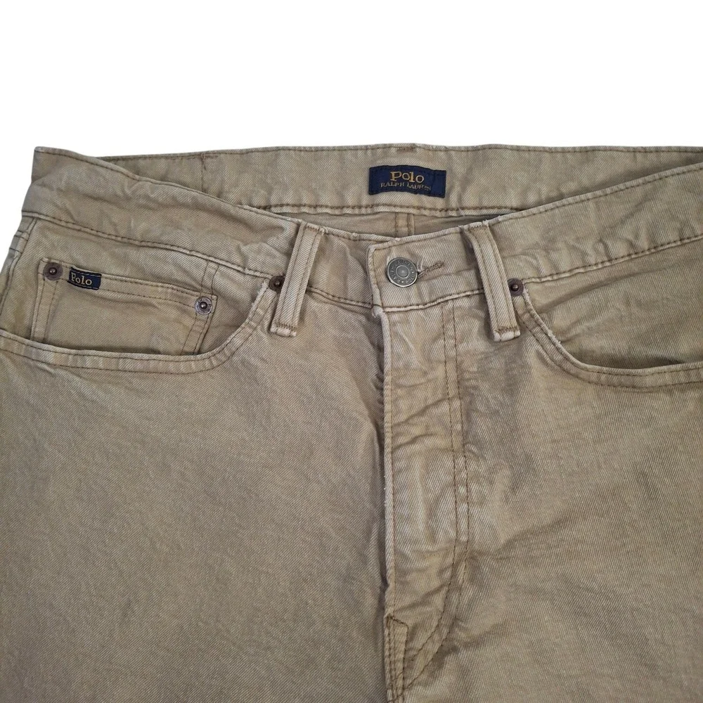 Polo Ralph Lauren Sullivan Slim Jeans Mens 32x32 Tan Khaki Stretch Pants